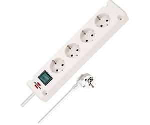 BRENNENSTUHL 1150650124 - Base multiple Bremounta Blanca apta Para montaje fijo (4 Tomas)