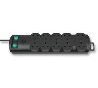 BRENNENSTUHL 1153303120 EXTENSION SOCKET, 10 WAY, BLACK