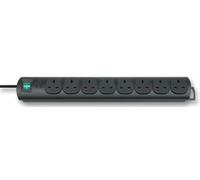 BRENNENSTUHL 1153303128 EXTENSION SOCKET, 8 WAY, BLACK, 2M