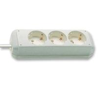 BRENNENSTUHL 1158610015 EXTENSION EURO 3-WAY WHITE 1.5M