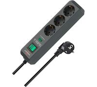Brennenstuhl 1158820315 power extension - power extensions (Plastic, Black, Black, Green)