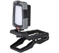 Brennenstuhl Rechargeable LED Work Light With Integrated Clamp - 950 Lumen, Black