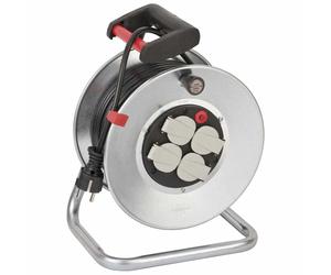 Brennenstuhl 1195066 4 Outlets With Circuit Breaker 50 M Cable Reel Silver