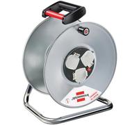 Brennenstuhl Garant 3-way socket cable reel without extension cable (rust-proof), empty reel with ergonomic handle