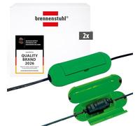Brennenstuhl 2-pack Safe-Boxes/protective box for extension cables (protective capsule for cables, for indoor use) green