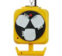 Brennenstuhl 2x 3-way hanging workshop power distributor (5m cable, double-side