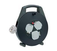Brennenstuhl 3-Way Cable Reel 10 Metre Heavy Duty Cable - Cassette Reel 13A / 240V