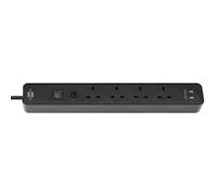 Brennenstuhl Extension Lead with USB Ports Heavy Duty Cable Left Hand Cable Feed