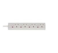 Brennenstuhl 4-Way Extension Lead with individual switches (2m cable, Power Strip with 90° angle of sockets)