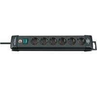brennenstuhl 4fach Steckdosenleiste schwarz ACC NEW