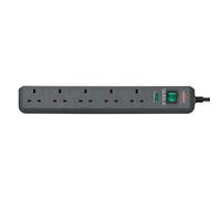 Brennenstuhl Eco-Line 13.500A extension socket with surge protection 5-way light grey 2m 05VV-F 3G1,25 *GB*