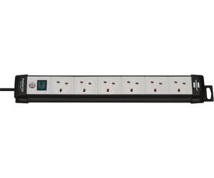 Brennenstuhl 6 Gang Extension Lead 5 Metre Mains Cable - 6 Way Power Socket