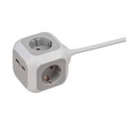 Brennenstuhl ALEA-Power Plug with USB Block, White