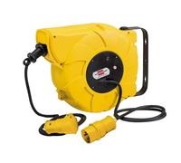Brennenstuhl Automatic Cable Reel Retractable Cable Reel 110V 16A - 9 Metre Cable, Multi