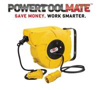 Brennenstuhl Automatic Cable Reel 16M+2M 110V 16A Wall/Ceiling Mountd 1241003110