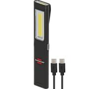 Brennenstuhl Battery LED Handlamp PL 210 AC LED Torch with COB LED | COB-LED with 200 lm, magnet and clip as well as up to 13 hours runtime