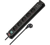 Brennenstuhl Power strip with 5 sockets and 2 universal USB ports Bremounta 3m