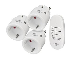 BRENNENSTUHL Brenn Comfort-Line Funk-Set Mini 3+1 wh | 3x Stecker