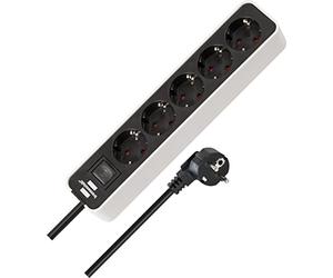 Brennenstuhl Brenn Ecolor Steckdosenleiste 5-fach wh | /bk