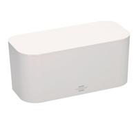 Brennenstuhl Cable Box for power strips (Cable Management Box made of highly break-proof ABS special plastic, internal dimensions: 296x129x134mm, ideal for home, office and reception areas) white