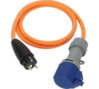 Brennenstuhl Camping Adapter Cable with Grounded Plug and CEE Coupling with LED Voltage Indicator (1.5m Cable, H07RN-F 3G2.5, 230V/16A, Permanent Outdoor Use IP44, Made in Germany)