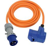 Brennenstuhl Camping CEE Extension Cord with CEE Plug and Right Angle Coupling in rounded Combination Plug with LED Voltage Indicator (3 m, 230V/16A, for Outdoor Use, Made in Germany)