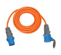 Brennenstuhl camping extension cable 10m (CEE cable in orange H07RN-F 3G2,5 with CEE plug and coupling with cover, for permanent outdoor use IP44, Made in Germany)