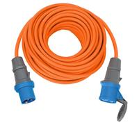 Brennenstuhl camping extension cable 25m (CEE cable in orange H07RN-F 3G2,5 with CEE plug and coupling with cover, for permanent outdoor use IP44, Made in Germany)