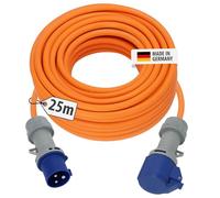 Brennenstuhl CEE 230V Camping Extension Cable 25m with LED voltage indicator (H07RN-F 3G2.5 cable, Camping Power Cable for continuous outdoor use IP44, Made in Germany)