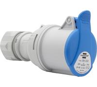 Brennenstuhl CEE 3 Pin Outdoor Electrical Socket, CEE Socket 230V/32A with Lid, Screwable Connection, Outdoor Use, Camping, Camper, Construction Sites, IP44, 32A