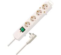 Brennenstuhl Comfort-Line Plus 4-way power strip with flat plug, switch, extra