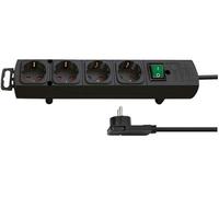 Brennenstuhl - Comfort-Line Plus Euro 4 Gang Extension Lead, 2M, Black
