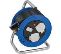 Brennenstuhl Compact 15m 2-way cable reel with 2 USB sockets