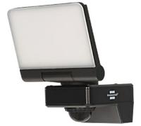 Brennenstuhl Connect WiFi LED Floodlight WF 2051 P (24W, 2800lm, IP54, Various Light Functions Adjustable via app, Outdoor Security Light for Wall mounting with Motion Detector)