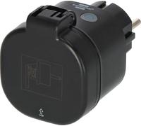 Brennenstuhl Connect WA 3600 XS CS M Outdoor Smart Plug IP44 (Programmable WiFi Outlet, App or Voice Control, Matter Compatible, Alexa and Google Assistant)