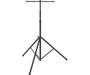 Brennenstuhl Construction Telescopic Tripod ST 301 with Crossbar / Tripod for Construction Worklights (incl. Crossbar for 2 worklights, continuously height adjustable from 115 up to 300cm)