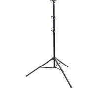 Brennenstuhl Construction Telescopic Tripod ST 302 for work lights/stable Tripod with automatic lowering mechanism (height-adjustable from 1,24m to 3m, max. 20kg, with crossbar, 3 support tubes)