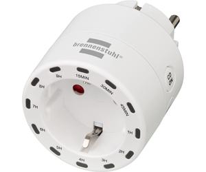 brennenstuhl DC 2013 Timer-Steckdose weiB NEW