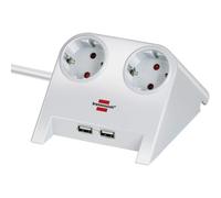 Brennenstuhl 1153520222 Usb 2 Outlets Power Strip White One Size / EU Plug