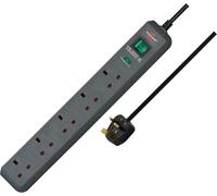 Brennenstuhl Eco-Line 13.500A extension socket with surge protection 5-way ligh