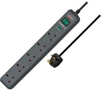Brennenstuhl Eco-Line 13.500A extension socket with surge protection 5-way ligh