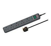 Brennenstuhl 1156753 Eco-Line 5 Way Extension Lead 2.0m with Surge...