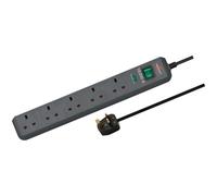 Brennenstuhl Eco Line 5 Socket Surge Protector Extension Lead 240v 2m