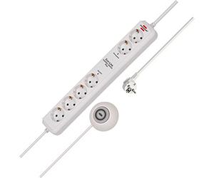 Brennenstuhl Eco-Line Comfort Switch Plus CSP 24 3676 230 V 1.2 M White - Strip (Type E (FR), White)