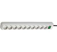 Brennenstuhl - Eco-Line Euro 10 Gang Extension Lead, 3M, Grey