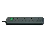 Brennenstuhl Eco-Line Extension - 4-Way - Black - 1.5m - 1150403