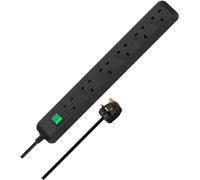 Brennenstuhl Eco-Line extension socket 6-way black 1,5m 05VV-F 3G1,25 *GB*