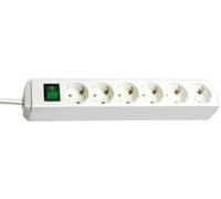 Brennenstuhl Eco Line Power Strip with Switch 6 Outlets White