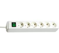 Brennenstuhl Eco Line Power Strip with Switch 6 Outlets White