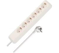 BRENNENSTUHL Eco-Line Unswitched Euro Main Extension Lead 6 Gang 1.5m Lead White